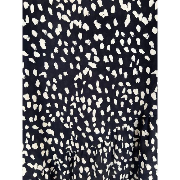 HAYDEN Anthropologie Black Animal print ultra maxi boho dress loose fit sz M - Picture 5 of 8